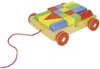 goki 58558 Carrello con 18 blocchi da costruzione, base, Anteprima dell’immagine prodotto 1