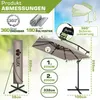 Parasol rectangulaire tillvex® en aluminium Ø 330 cm, Voir les images du produit 2