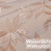 Tischschutz  90x100cm  Tischdecke Weiß FLOKY Blume mattiert Produktbild-Vorschau 2