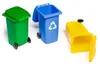 Ecobox Kunststoff Papierkorb 3er Set, grün, blau, gelb, 14 Produktbild-Vorschau 8