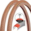 2x Brązowe, odporne na przebicie opony rowerowe Retro Style Podgląd zdjęcia produktu 1