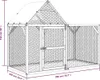 vidaXL Hühnerstall 200x100x150 cm Massivholz Kiefer Produktbild-Vorschau 7