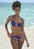 LASCANA Bügel-Bikini-Top marine-bedruckt Größe 38 Cup F Produktbild-Vorschau 2