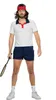 Retro Tennis Anzug - Sportoutfit Kostüm Karneval Größe: 52 Produktbild-Vorschau 6