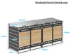 4er Mülltonnenbox mit hydraulischem Deckel, horizontale Produktbild-Vorschau 4