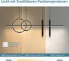 doporro Lampadario a Sospensione LED 100cm, Lampada Lineare Anteprima dell’immagine prodotto 2