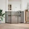 vidaXL 3-częściowa składana bramka dla psa czarna 150 cm z Podgląd zdjęcia produktu 3