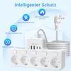 Steckdosenleiste 5 Fach Mit USB Wandmontiert Produktbild-Vorschau 2