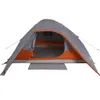 vidaXL Tenda da campeggio a cupola 4 persone Grigio Anteprima dell’immagine prodotto 6