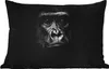 MuchoWow® Outdoor Kissen - Gorilla - Schwarz - Weiß - Tiere Produktbild-Vorschau 1