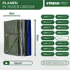 Plane Tarpaulin Light 6x10 m, 65 g/m, Abdeckplane, grün, Produktbild-Vorschau 2