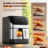 8L Digitale Heißluftfritteuse Airfryer, Friteuse Heissluft Produktbild-Vorschau 7