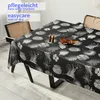 Tischdecke Wachstuch Premium Blumen Grau Robust Produktbild-Vorschau 2