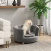PawHut Hundesofa Hundecouch, Haustiersofa mit Rückenlehne Produktbild-Vorschau 2