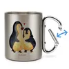 Mr. & Mrs. Panda Thermobecher Pinguin umarmen - Transparent Produktbild-Vorschau 3