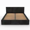 A minimalist studio shot of a bed frame. Produktbild-Vorschau