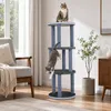 COSTWAY, tiragraffi per gatti a 4 livelli, 113 cm, con 3 Anteprima dell’immagine prodotto 9