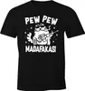 Herren T-Shirt Pew Pew Madafakas! Verrückte Katze Crazy Cat Produktbild-Vorschau 1