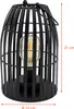 1.03 LED Windlicht mit Henkel - ca. 21 x 13 cm - Glühbirne Produktbild-Vorschau 2