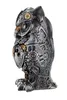GILDE Skulptur Steampunk Owl Kunstharz silberfarben 37044 Produktbild-Vorschau 2