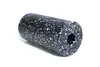 A black foam roller with blue and white speckles, shown on a white background. Anteprima dell’immagine prodotto