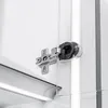 Glastürscharniere 1 Paar Topfbänder Chrom glänzend Ø 26mm Produktbild-Vorschau 2