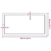 Waschtischplatte Hellbraun 100x50x(2-4) cm Massivholz Produktbild-Vorschau 9