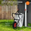 Taczka ECD Germany, 100 l, korpus ze stali ocynkowanej – Podgląd zdjęcia produktu 4