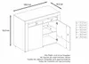 Vladon Kommode Valencia,  Germany, Sideboard mit 2 Türen Produktbild-Vorschau 7