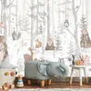 Muralo Vlies Fototapete für Kinderzimmer WALDTIERE Bäume Produktbild-Vorschau 4