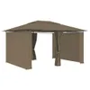 vidaXL Gartenzelt mit Vorhängen 4x3 m Taupe 180 g/m² Produktbild-Vorschau 1