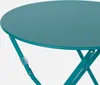 sweeek - Klappbarer Bistro-Gartentisch aus Stahl Ø 60 cm, 2 Produktbild-Vorschau 3