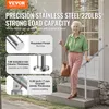 An elderly woman is using a silver handrail to ascend a set of outdoor stairs. The image includes text overlays highlighting product features. Anteprima dell’immagine prodotto