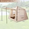 COSTWAY Aufblasbares Campingzelt 2-4 Personen, Luftzelt mit Produktbild-Vorschau 3