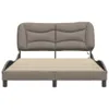 Bettgestell mit LED ohne Matratze "Hvar" Taupe 140x200 cm Produktbild-Vorschau 6