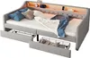 Schlafsofa 90x200 Beige Grau – LED-Umgebungslicht, Produktbild-Vorschau 17