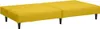 A yellow two-seater sofa bed on a white background. Náhľad obrázku produktu