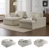 Sofa Cordsofa 2-Sitzer mit Bettfunktion, modernes Produktbild-Vorschau 6
