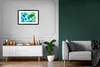 MuchoWow® MuchoWow® Gerahmtes Poster Weltkarte - Blau - Produktbild-Vorschau 6