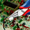 Knipex Elektronik-Greifzange DIN ISO9655 L115mm flach-rund Produktbild-Vorschau 10