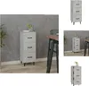 vidaXL Sideboard Betongrau 34,5x34x90 cm Holzwerkstoff -  Produktbild-Vorschau 1