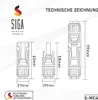 SIGA Solarkabel 4mm² 10m Verlängerungskabel Set Rot & Produktbild-Vorschau 5