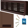 KOTARBAU® Lüftungsgitter 13,5x46 cm Abluftgitter Braun Produktbild-Vorschau 1