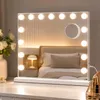 SONGMICS Schminkspiegel mit Beleuchtung, Dimmbar, 15 LEDs, Produktbild-Vorschau 1