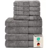 Komfortec 8er Handtuch Set aus 100% Baumwolle, 4 Badetücher Produktbild-Vorschau 1