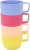 Geschirrset – 4 Teller Ø 23,5 cm & 4 Becher 300 ml – Produktbild-Vorschau 3