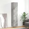 vidaXL Highboard Betongrau 34,5x34x180 cm Holzwerkstoff - Produktbild-Vorschau 2