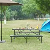Klapptisch ‘Mark’ rechteckig 180 x 75 x 72 cm Rattanoptik, Produktbild-Vorschau 3