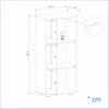 KOMTO Bücherregal Lumo 40 cm breit, weiß, Bücherregal mit 3 Produktbild-Vorschau 4