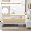 COSTWAY Skládací zábrana postele, 180 cm dlouhá zábrana Náhled obrázku produktu 6